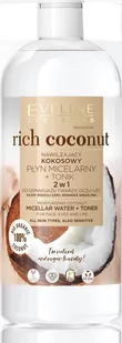 Eveline RICH COCONUT Nawilżający kokosowy płyn micelarny + tonik 2w1 5903416026860 - Toniki i hydrolaty do twarzy - miniaturka - grafika 1