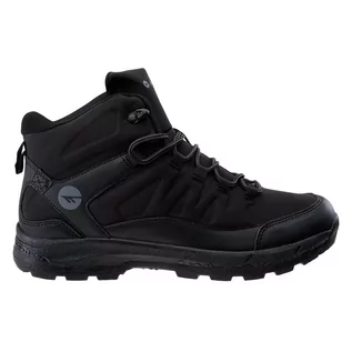 Buty trekkingowe męskie - Hi-Tec Trekkingi Selven Mid WS-AW21-HT-01-Q3 Czarny - grafika 1