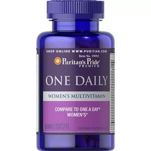 Puritan's Pride One Daily Multiwitamina dla kobiet - 100 tabletek - Witaminy i minerały - miniaturka - grafika 1