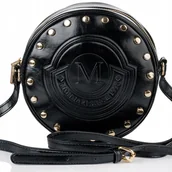 Torebki damskie - Torebka MONNARI Listonoszka Logo Na Ramię Okrągła Dżety PREMIUM - miniaturka - grafika 1