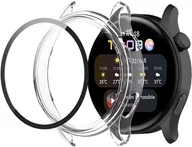 Akcesoria do smartwatchy - Etui Case Nakładka + Szkło 2w1 do Huawei Watch 3 - miniaturka - grafika 1