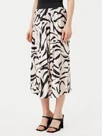 Spódnice - Vila Spódnica plisowana Nitban Print 14068477 Beżowy Regular Fit - miniaturka - grafika 1