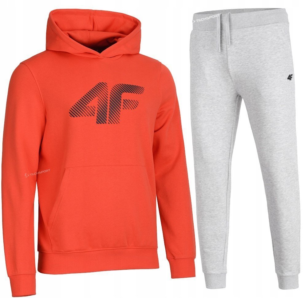 4F OCIEPLONY MÄSKI DRES BAWEĹNA KOMPLET BLUZA SPODNIE / rozm XXL