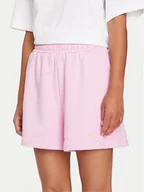 Spodenki damskie - 4F Szorty sportowe 4FWSS24TSHOF327 Różowy Loose Fit - miniaturka - grafika 1