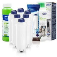 Akcesoria i części do ekspresów do kawy - Zestaw Delonghi Aqualogis AL-S002 6szt, Płyn DELONGHI SER3013 250ml, Verde 250ml - miniaturka - grafika 1