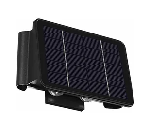 LED Kinkiet solarny 4xLED/1,5W/3,7V IP54 czarny - Lampy ogrodowe - miniaturka - grafika 1