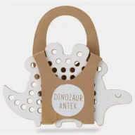 Zabawki kreatywne - Dinozaur Antek.Drewniana przeplatanka Montessori Milin - miniaturka - grafika 1
