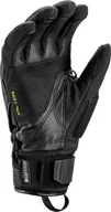 Rękawice narciarskie - Leki LEKI RĘKAWICE WCR C-Tech 3D black-lemon 10.5 - miniaturka - grafika 1