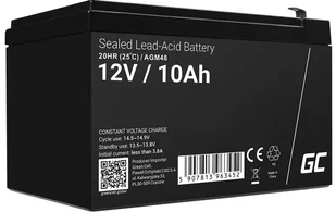 Green Cell Akumulator bezobsługowy AGM VRLA 12V 10Ah do zasilaczy awaryjnych UPS AGM50 - Baterie do zasilaczy awaryjnych UPS - miniaturka - grafika 4