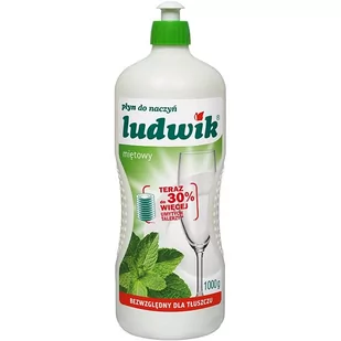 Ludwik Płyn do mycia naczyń LUDWIK Miętowy, 1000 g - Płyny do naczyń - miniaturka - grafika 1
