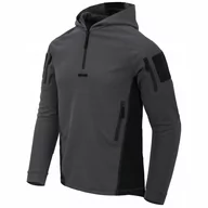 Bluzy męskie - Bluza Meska Z Kapturem Kangurka Range Hoodie Helikon Szaro/czarna - miniaturka - grafika 1