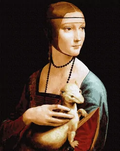 Artnapi 40x50cm Obraz Do Malowania Po Numerach Na Drewnianej Ramie - Dama z gronostajem. Leonardo da Vinci - Malowanie po numerach - miniaturka - grafika 1