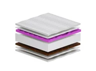 Materace - Materac Lima HR Molet 120x150 Piankowy HR Kokos profilowany Średnio/Twardy H2/H3 Aloe Vera Antyalergiczny - miniaturka - grafika 1