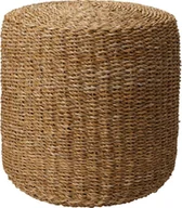 Pufy i podnóżki - vidaXL Home&Styling Puf okrągły, naturalny, 40x38 cm, trawa morska - miniaturka - grafika 1
