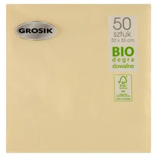 Grosik SERWETKI STOŁOWE 33X33 CM 50 SZTUK zakupy dla domu i biura 8571002703 - Folia, papier śniadaniowy, serwetki - miniaturka - grafika 1