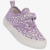 Buty dla dziewczynek - Trampki Dziecięce Na Rzepy Buty Sportowe Półbuty Tenisówki Fioletowe Apawwa RC364 26 Fioletowy - miniaturka - grafika 1
