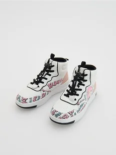 Reserved - Sneakersy za kostkę - złamana biel - Buty dla dziewczynek - miniaturka - grafika 1