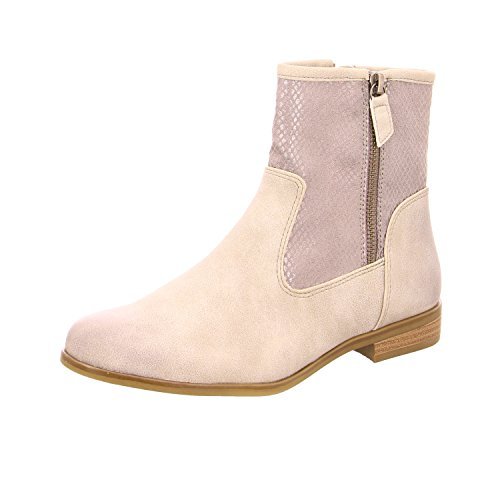 Tamaris Damskie kozaki z krótką cholewką 25319, szary - Szary Grey Snake 285-40 EU