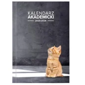 Kalendarze - Kalendarz akademicki 2025/2026 A5 tyg. PCV Kot - miniaturka - grafika 1