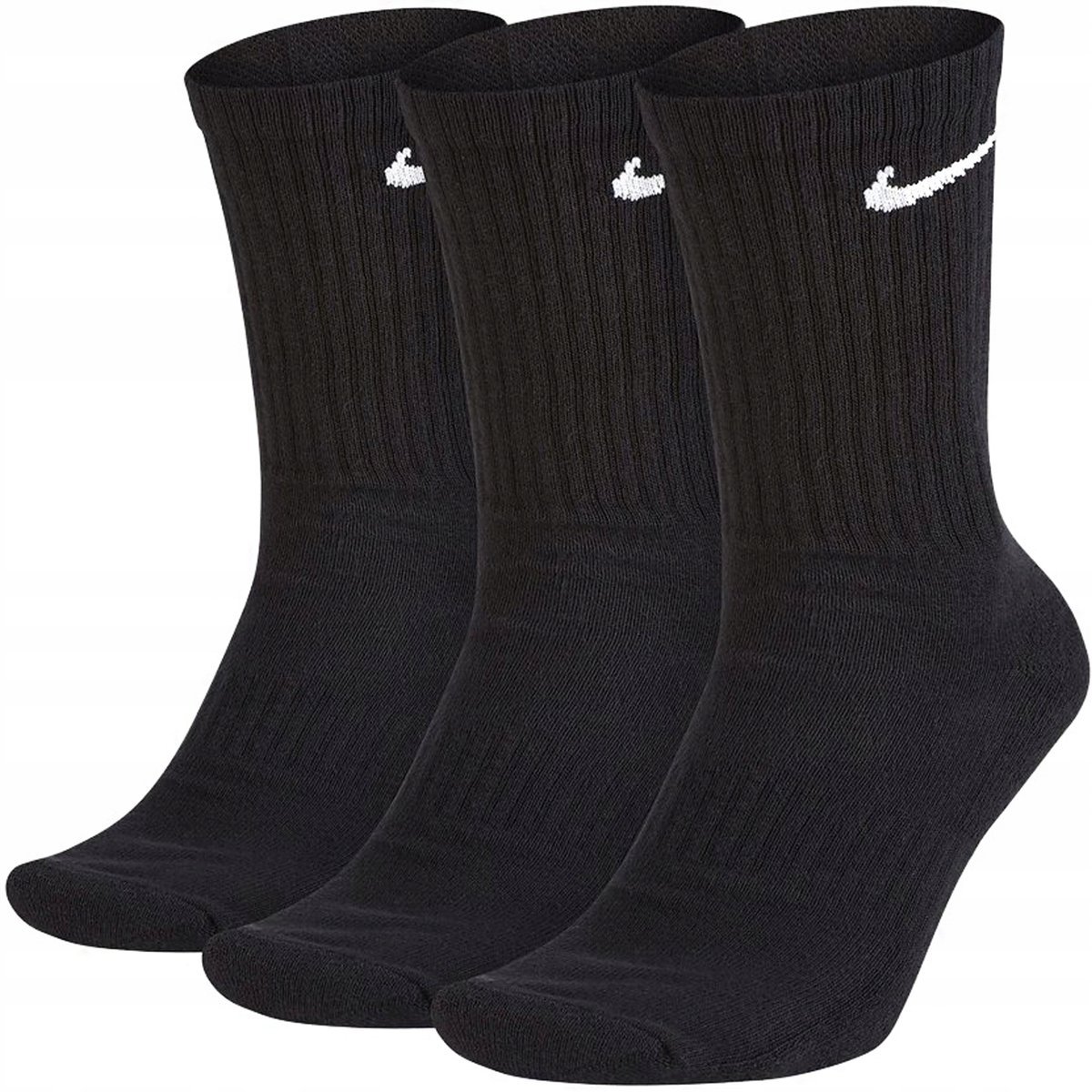 Nike skarpety skarpetki czarne wysokie SX4508-001 r. 36-39