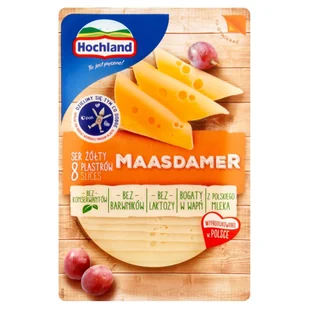 Hochland Maasdamer ser bez laktozy - Sery - miniaturka - grafika 1