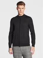 Swetry męskie - Boss Kardigan Balonso-L 50476347 Czarny Regular Fit - miniaturka - grafika 1