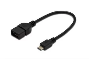 Assmann Kabel OTG USB-Kabel USB 0,2 m AK-300309-002-S - Kable USB - miniaturka - grafika 1