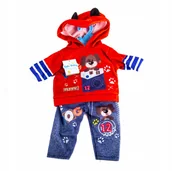 Domki dla lalek - Ubranie Dla Lalki Bobas Bluza Z Kapturem Spodnie - miniaturka - grafika 1