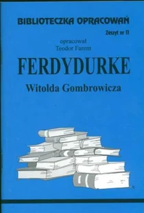 Ferdydurke Gombrowicza - Pomoce naukowe - miniaturka - grafika 1