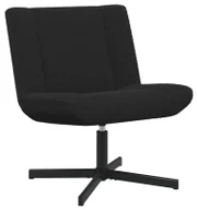Fotele - Czarny nowoczesny fotel obrotowy - Wirl - miniaturka - grafika 1