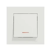 Wyłączniki światła i elektryczne - Schneider Electric Przycisk podświetlany Miluz Ed biały - miniaturka - grafika 1