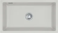 Zlewozmywaki - Zlewozmywak ceramiczny SYSTEMCERAM Mera 80 U Alu Korek automatyczny 5370 02 76 - miniaturka - grafika 1