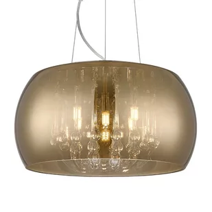Dekoracyjna lampa ze złotym kloszem P0076-05L-F7HF z serii CRYSTAL - Lampy sufitowe - miniaturka - grafika 1