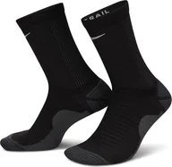 Skarpetki damskie - Nike Crew-Trail skarpety (1 para), czarny/antracytowy/srebrny odblaskowy, HF0854-010, 4-5,5 - miniaturka - grafika 1