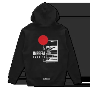 Bluza z kapturem Subaru Impreza Blobeye czarna-L - Odzież do sportów motorowych - miniaturka - grafika 1