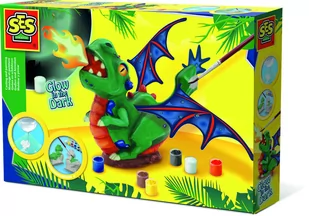 Ses NL Zrób odlew i pomaluj Smok Dragon - Zabawki kreatywne - miniaturka - grafika 1