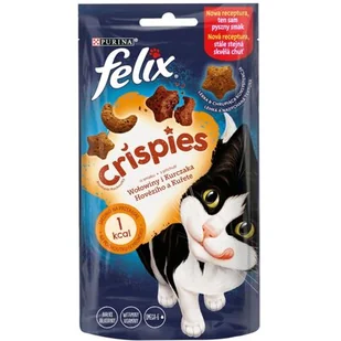 Purina Felix Crispies karma dla kota o smaku wołowiny i kurczaka 45g - Suplementy i witaminy dla kotów - miniaturka - grafika 2