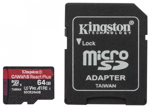 Kingston Canvas React Plus 64GB (MLPMR2/64GB) - Karty pamięci - miniaturka - grafika 1