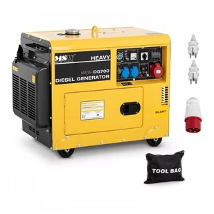 Agregat prądotwórczy MSW diesel - 4,4 kW - 230 V - 400 V - MSW - MSW-DG700 - Agregaty prądotwórcze - miniaturka - grafika 2