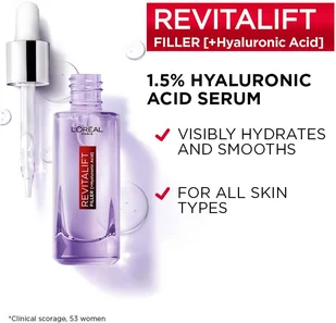 L'Oréal L'Oréal Revitalift Filler 1.5% HA Serum AA064500 - Serum do twarzy - miniaturka - grafika 3