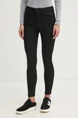 Spodnie damskie - Pepe Jeans jeansy SUPER SKINNY JEANS HW damskie kolor czarny PL204738XM7 - miniaturka - grafika 1