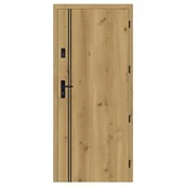 Drzwi zewnętrzne - Drzwi wewnętrzne wejściowe ARA SET dąb górski 90 prawe - miniaturka - grafika 1