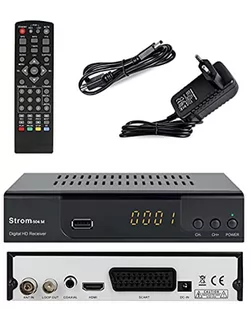 Strom 504M Digital Terrestrial Receiver / Full HD 1080p / DVB-T2 / kompatybilny z HEVC265 (HDMI, SCART, USB, Digital Plus) kabel HDMI - Tunery DVB-T - miniaturka - grafika 1