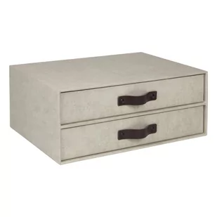 Beżowy organizer z 2 szufladkami Bigso Box of Sweden Birger - Akcesoria na biurko - miniaturka - grafika 1