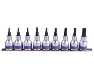 KING TONY Zestaw nasadek 3119PR8, TORX 3/8'', T10-T50 - Zestawy narzędziowe - miniaturka - grafika 1