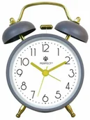 Zegary - Budzik Perfect TB09504 szary głośny alarm cichy mechanizm . - miniaturka - grafika 1