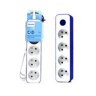 Listwy zasilające - Philips biało-niebieska 4 gniazda 1,5m chp2145u/60 34365 - miniaturka - grafika 1