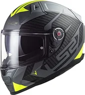 Kaski motocyklowe - LS2, Kask rowerowy VECTOR II Splitter mat tytanu żółty, L - miniaturka - grafika 1