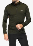 Bluzy sportowe męskie - Polar Salewa Puez PL HD Jacket - dark olive - miniaturka - grafika 1