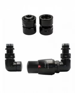 Zawór termostatyczny trójosiowy Vision czarny mat prawy GW1/2 - Zawory i kraniki Zawór termostatyczny trójosiowy Vision czarny mat prawy GW1/2 - Zawory i kraniki - miniaturka - grafika 1